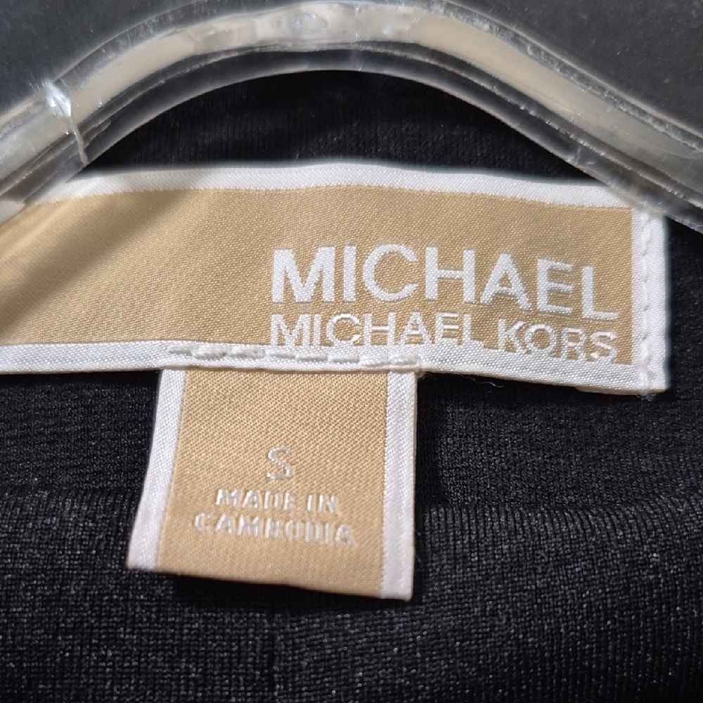MICHAEL Michael Kors Black Jacket with Gold Zipper - Picture 2 of 9